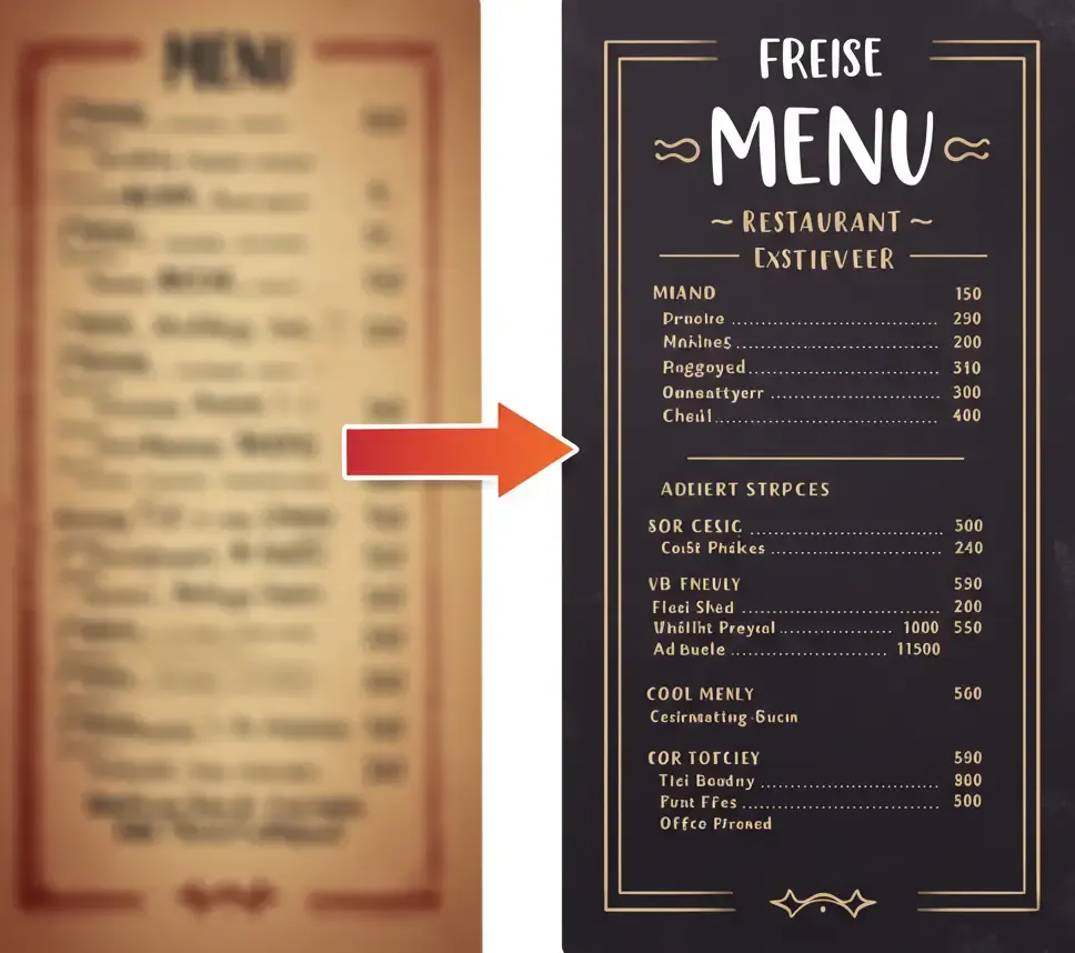 Czytelne i wygodne menu dla Twojej restauracji lub pizzerii